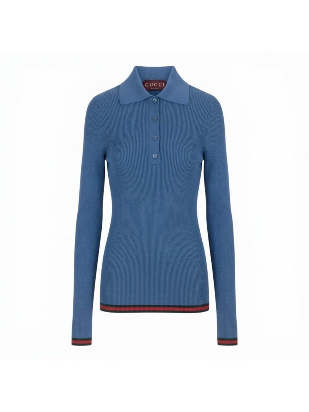 Gucci Cashmere Silk Polo Knit Sherry